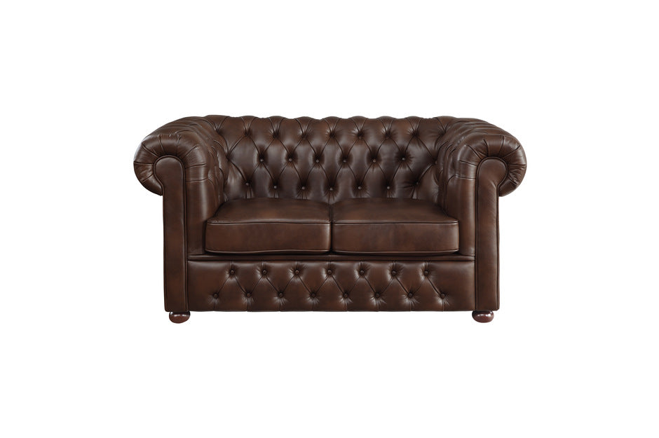 Tiverton Brown Sofa & Loveseat Set 9335