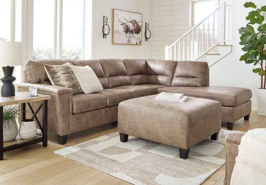 Navi Fossil 2pc Sectional Sofa Chaise 94004