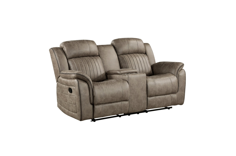 Centeroak Brown  Reclining Sofa and Loveseat 9479