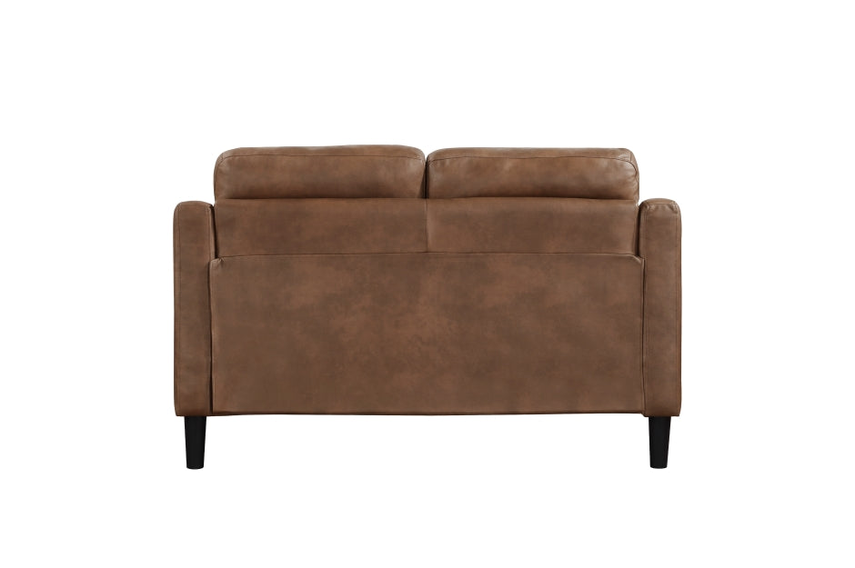 Mallory Brown Microfiber Sofa and Loveseat