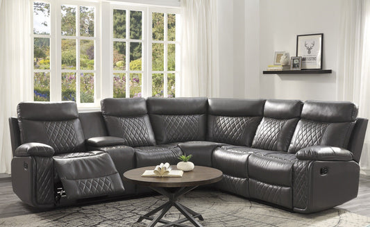 Socorro Gray  Reclining Sectional 9599