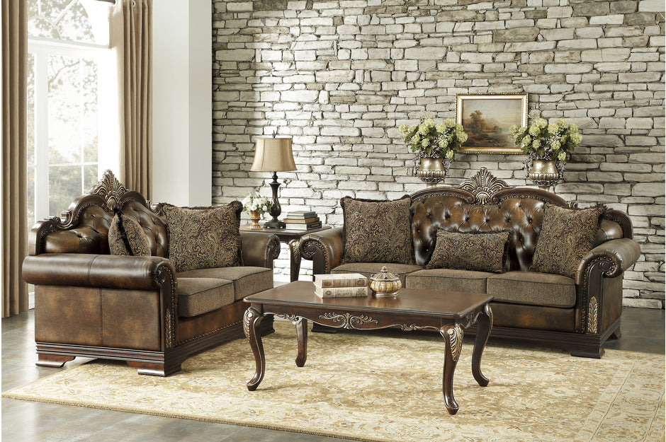 Croydon Brown Sofa and Loveseat 9815