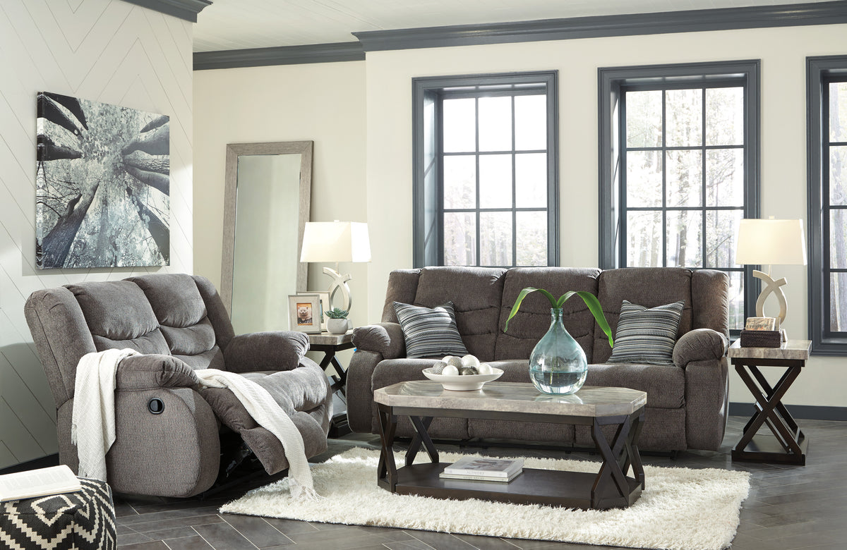 Tulen Steel  Reclining Sofa and Loveseat 98606