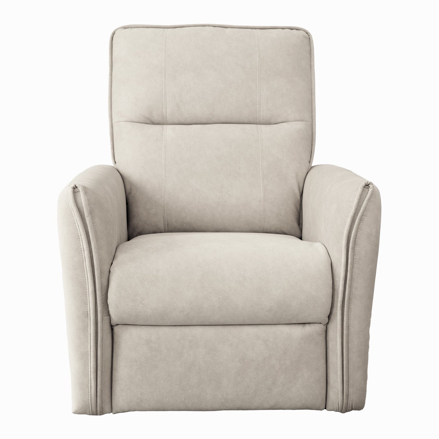 Asheville Cream Suede POWER Recliner Chair