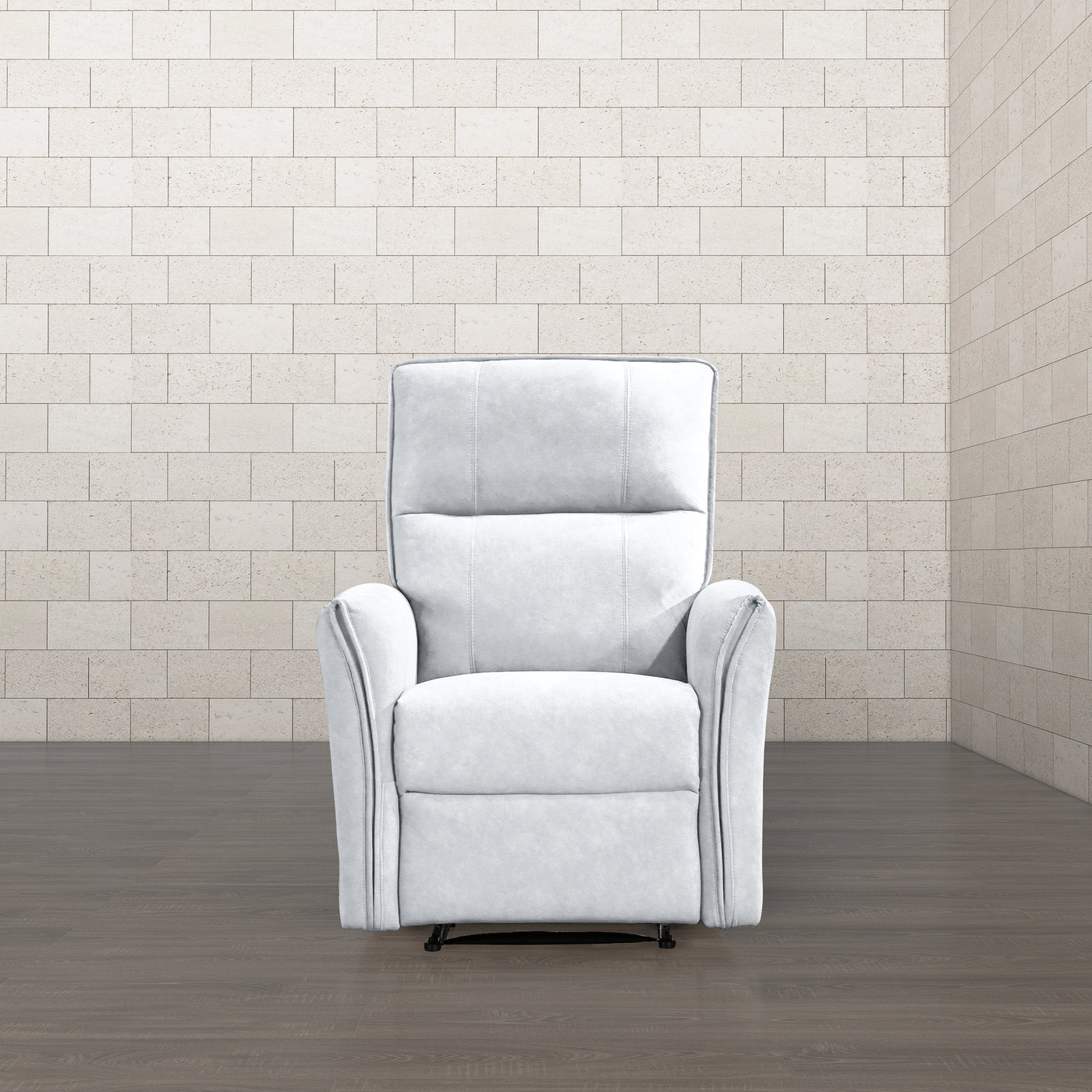 Asheville Grey Suede POWER Recliner Chair