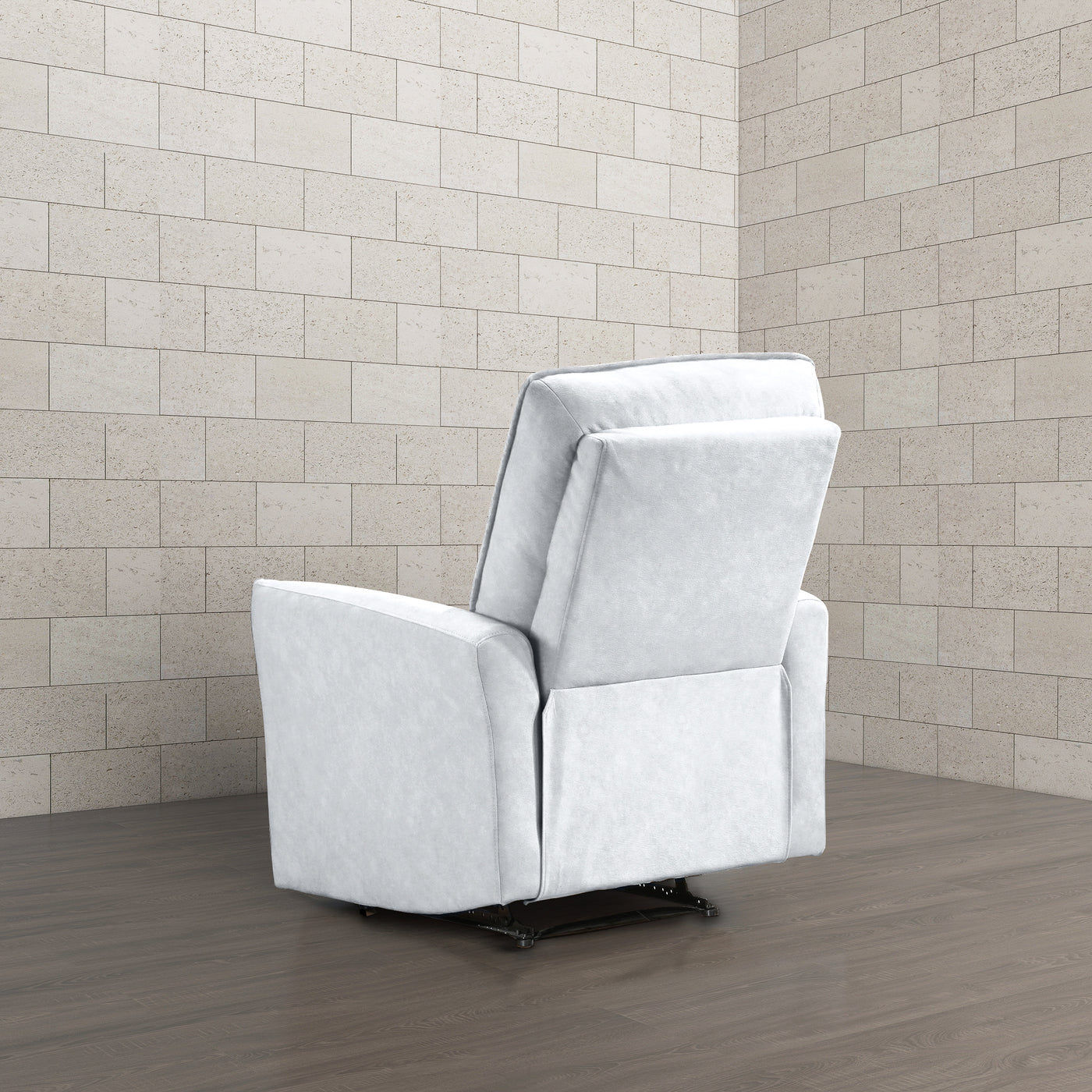 Asheville Grey Suede POWER Recliner Chair