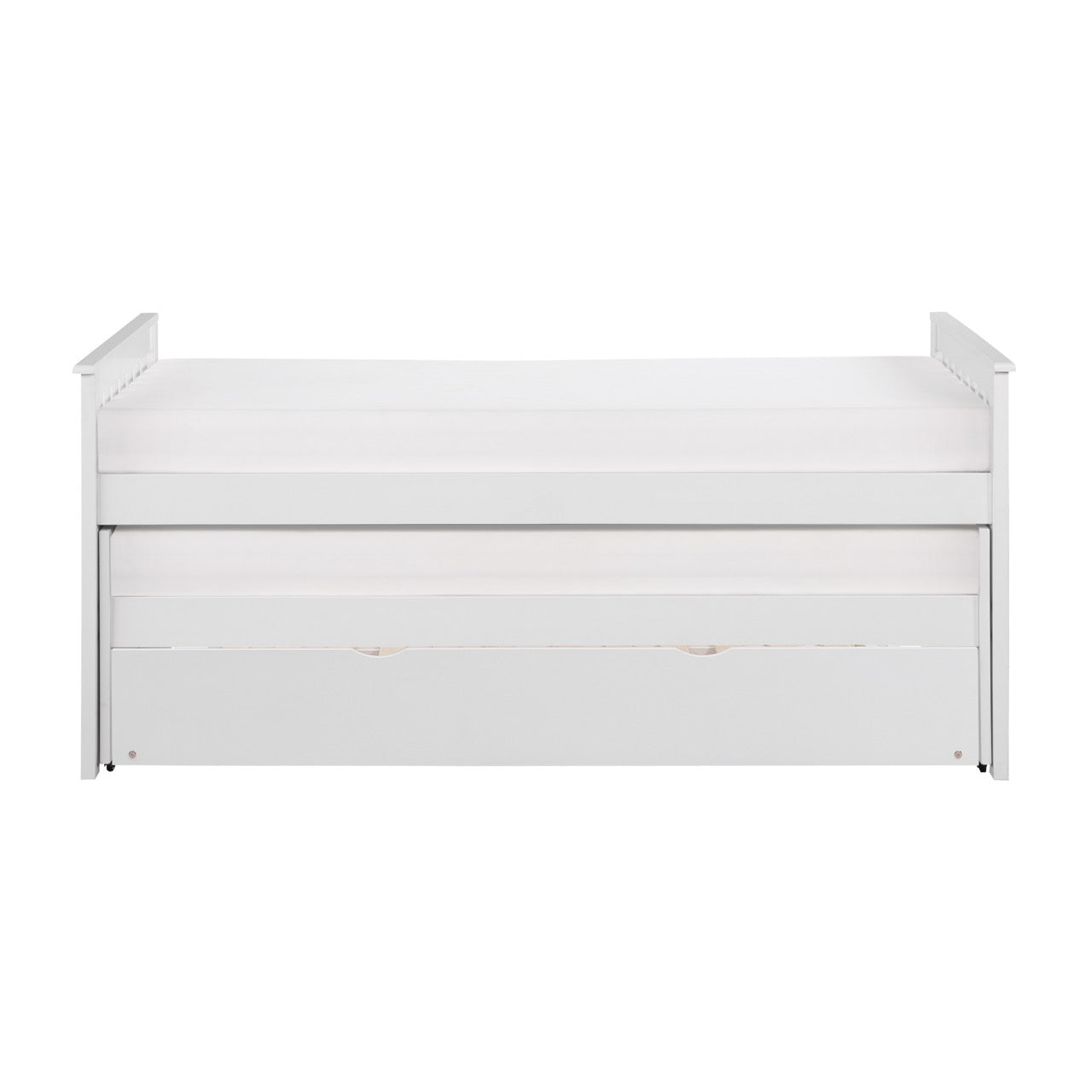 Galen White Twin/Twin Bed with Twin Trundle B2053