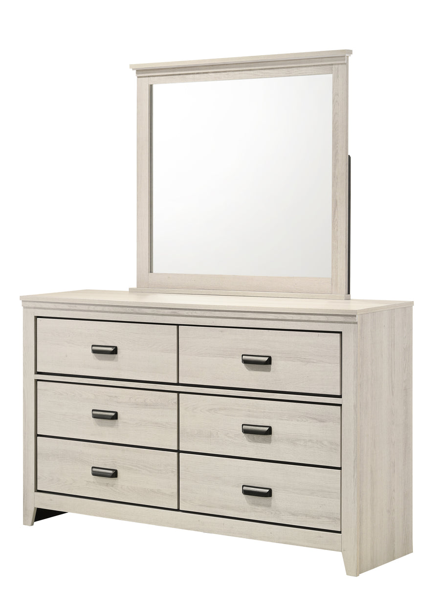 Carter White Platform Bedroom Set B6810