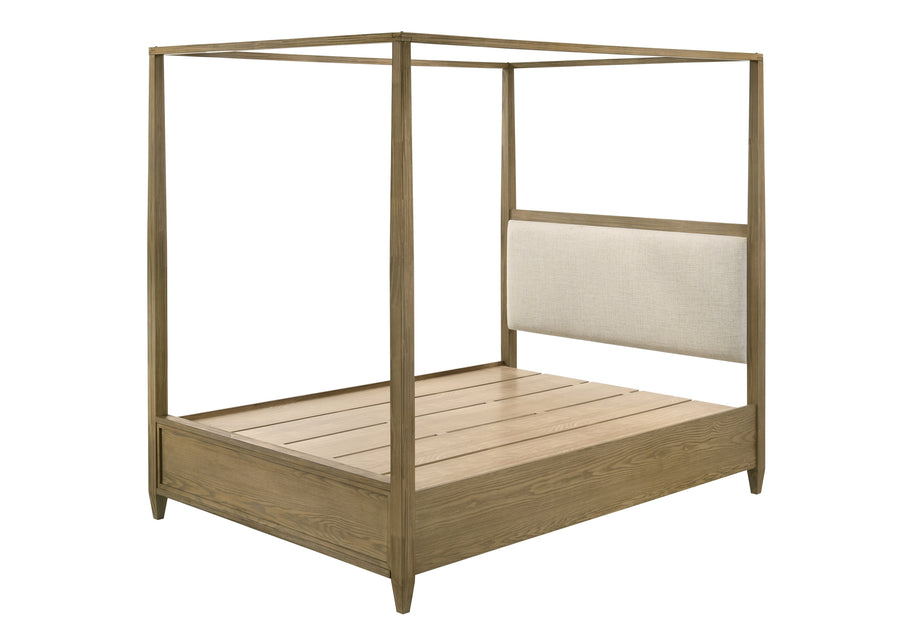 Sienna Rustic Natural Canopy Platform Bedroom Set B8250