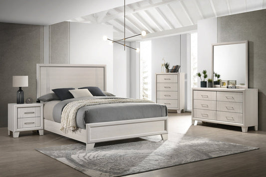 Charlie White Panel Bedroom Set B9230