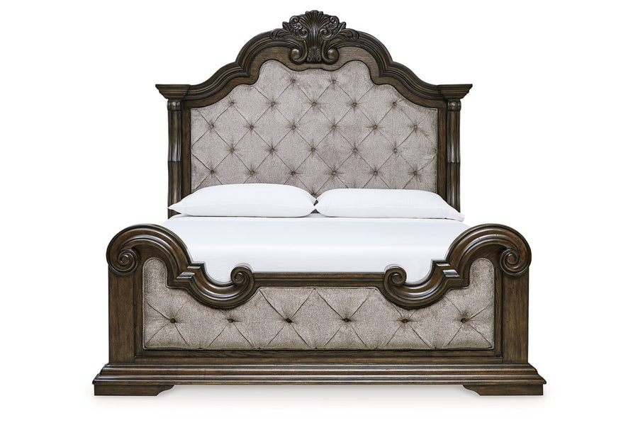 Marlee Brown Upholstered Bedroom Set B947