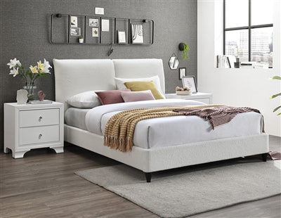 Jenn  White Finish Queen Bed 5106