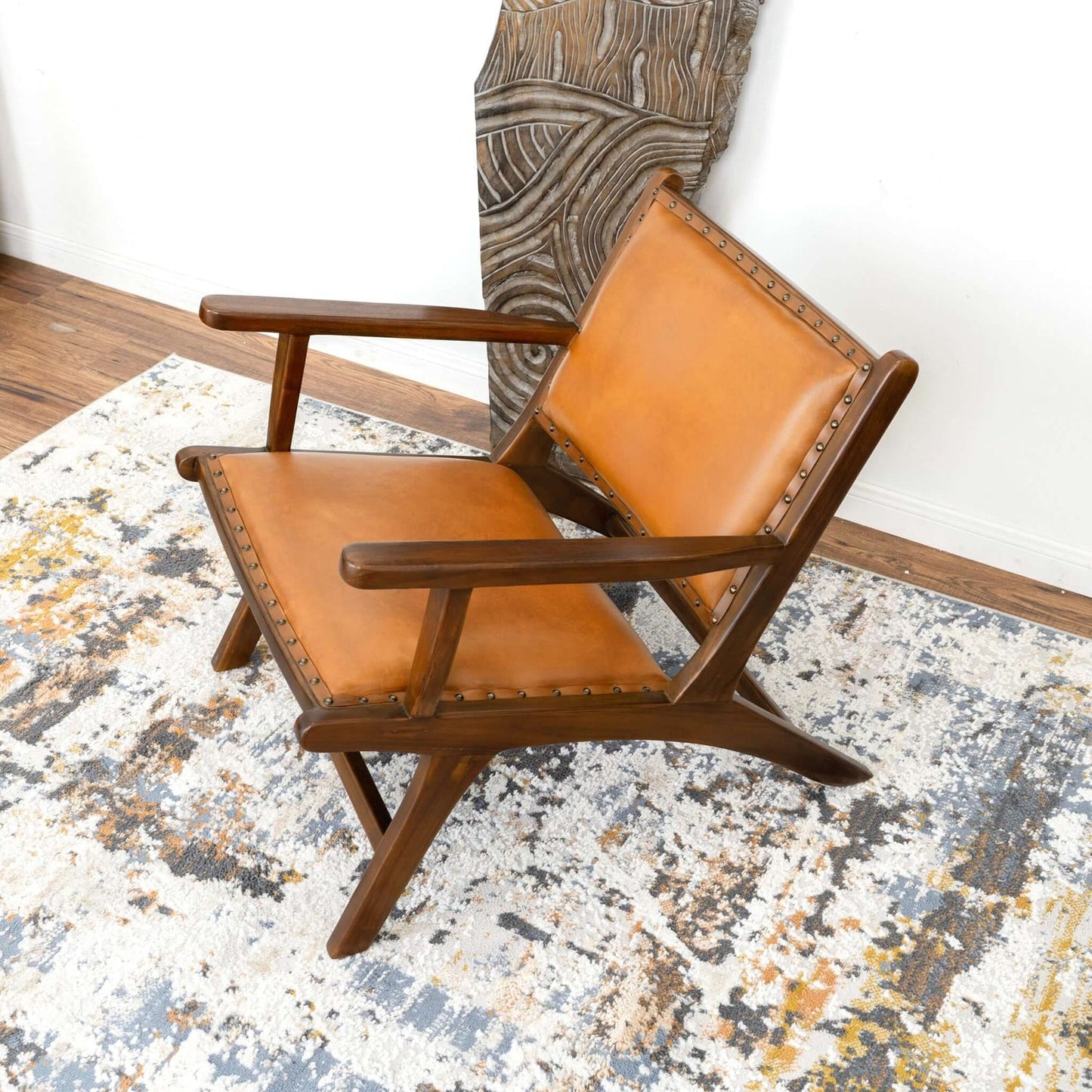 Daniel Tan Leather Arm Chair