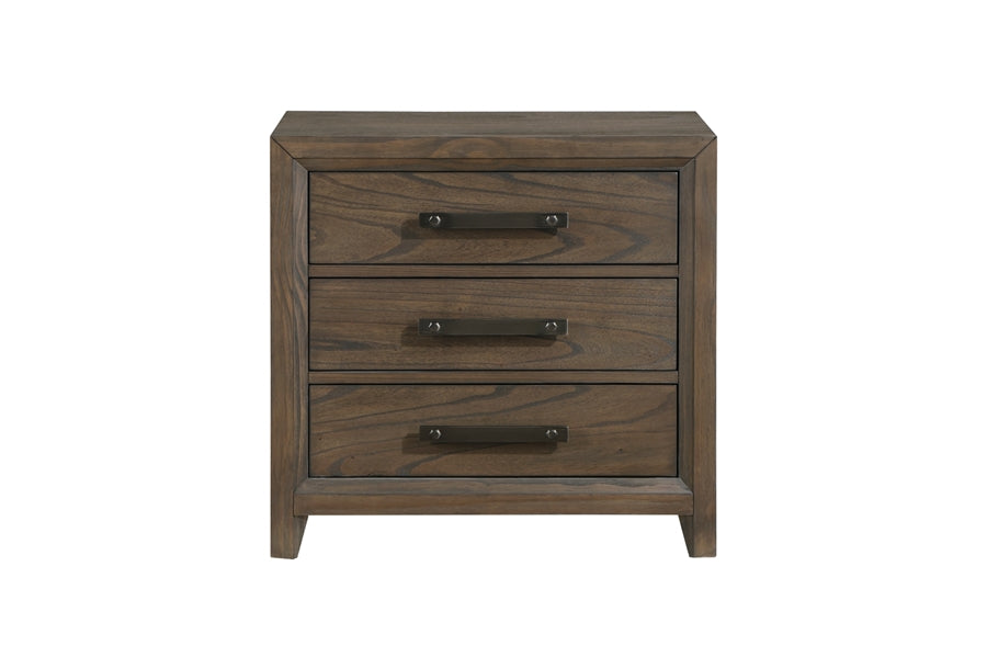 Cambridge Dark Walnut Finish Platform Bedroom Set in 1422