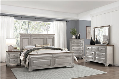 Marquette Brown/Gray Finish Panel Bedroom Set 1449