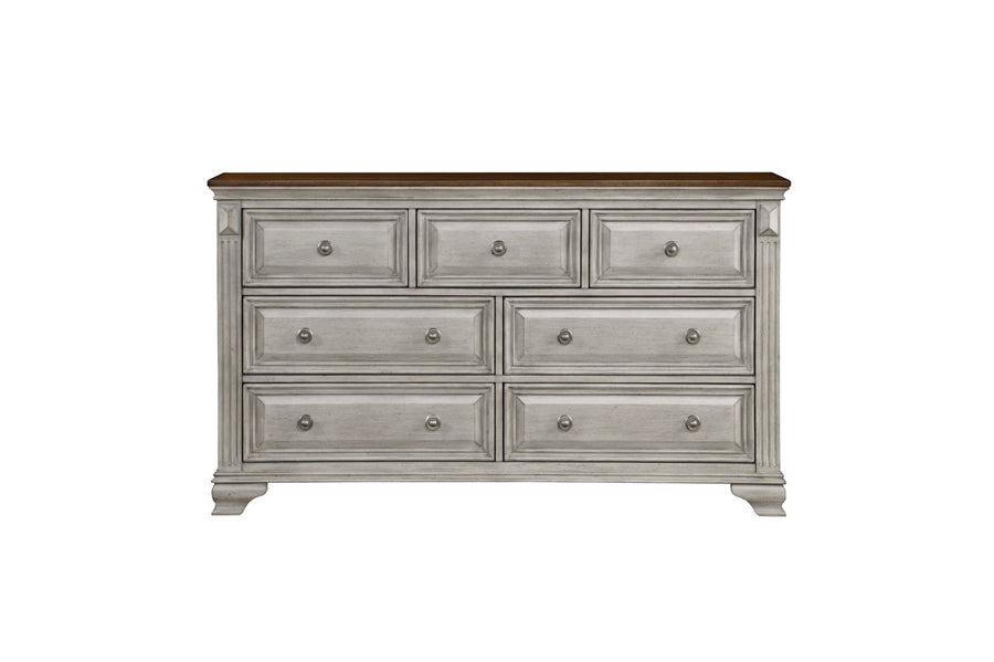 Marquette Brown/Gray Finish Panel Bedroom Set 1449