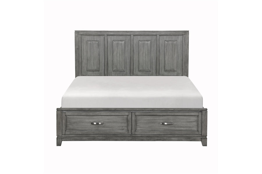 Garretson Grey Finish Platform Bedroom Set 1450