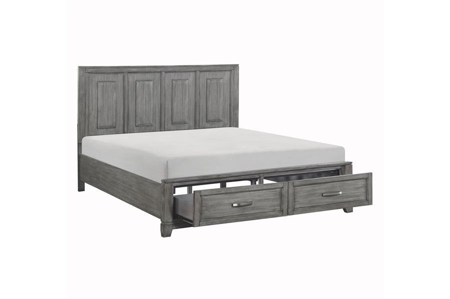 Garretson Grey Finish Platform Bedroom Set 1450