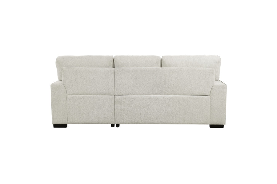 Morelia 2pc Sectional in Beige Fabric  9468