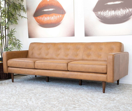 Giselle Tan  Genuine Leather Sofa