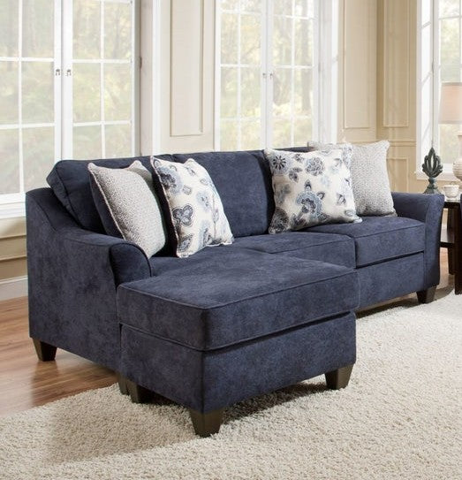 Lane Navy Reversible Sectional 4330