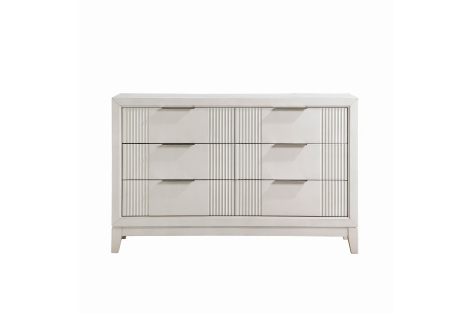 Florence White LED Panel Bedroom Set 1326