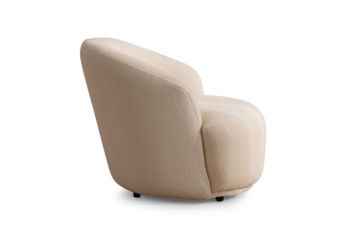 Bonita Ivory Boucle Accent Chair