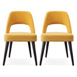 Juliana Mid Century Modern Yellow Fabric Dining Chair (Set Of 2)