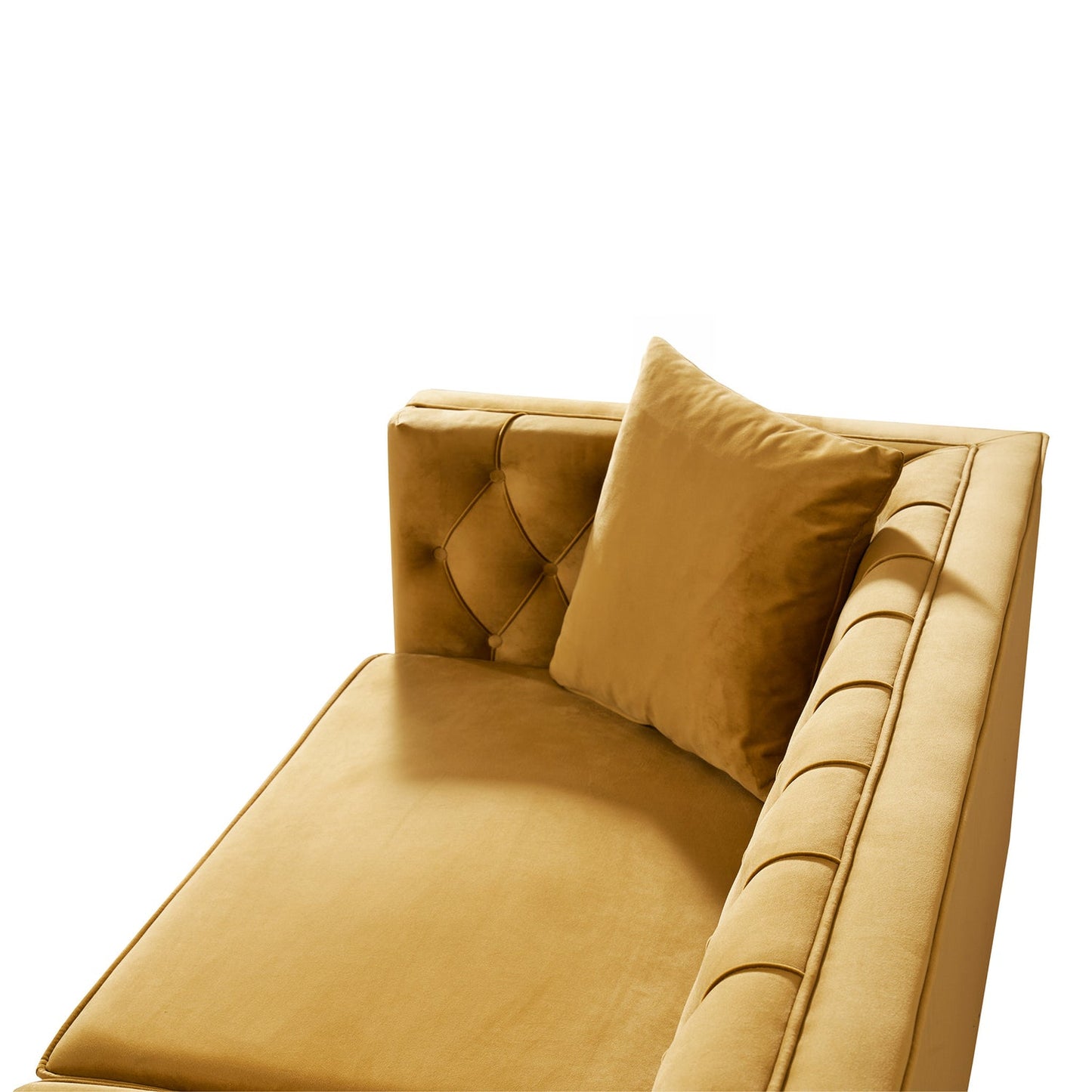 Autumn Modern Mustard Velvet Sofa