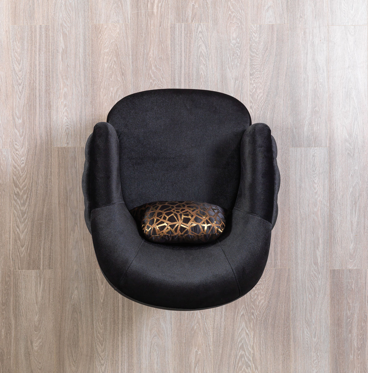 Victoria Black Velvet Chair