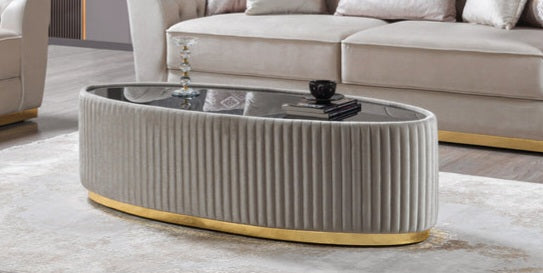 Milena Ivory/Gold  Coffee Table