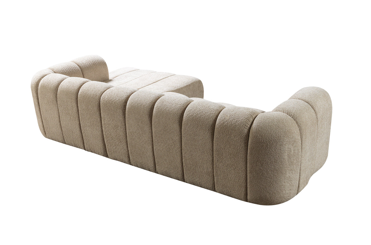 Lis Sand Boucle RAF 118" Sectional