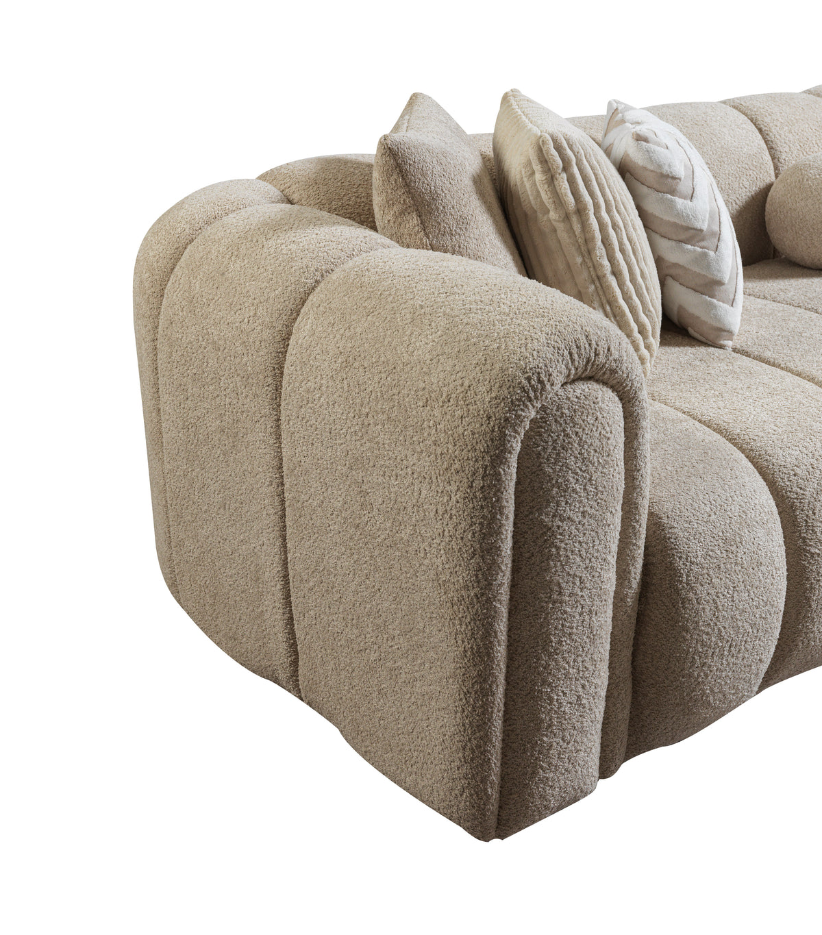 Lis Sand Boucle RAF 118" Sectional