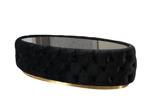 Daphne Black Velvet Coffee Table