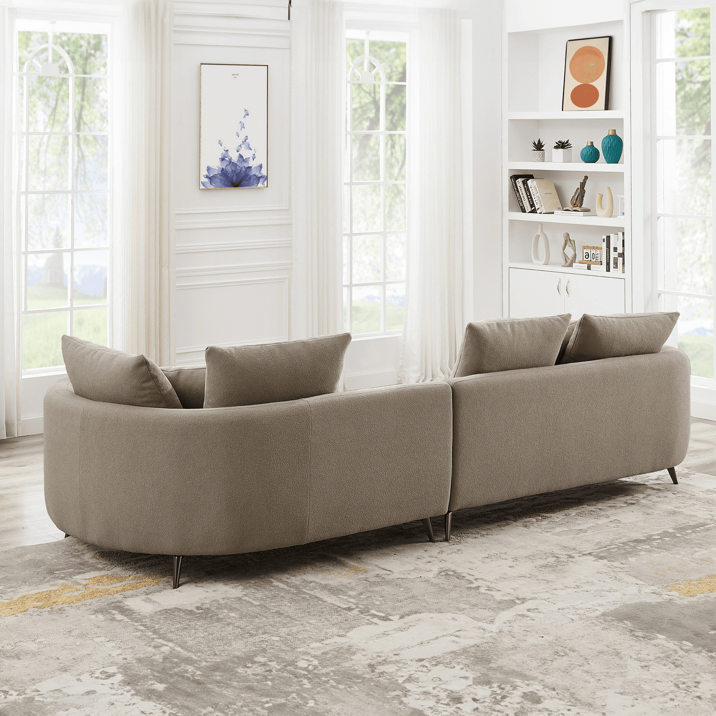 McKenzie Mocha Boucle Sectional