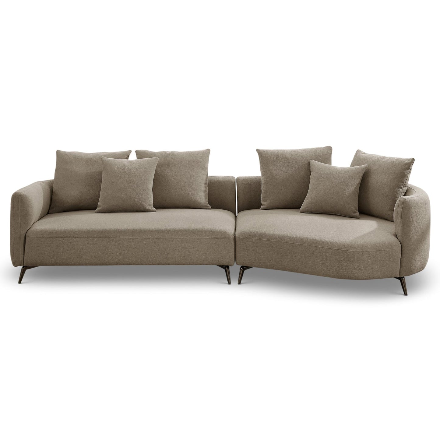 McKenzie Mocha Boucle Sectional