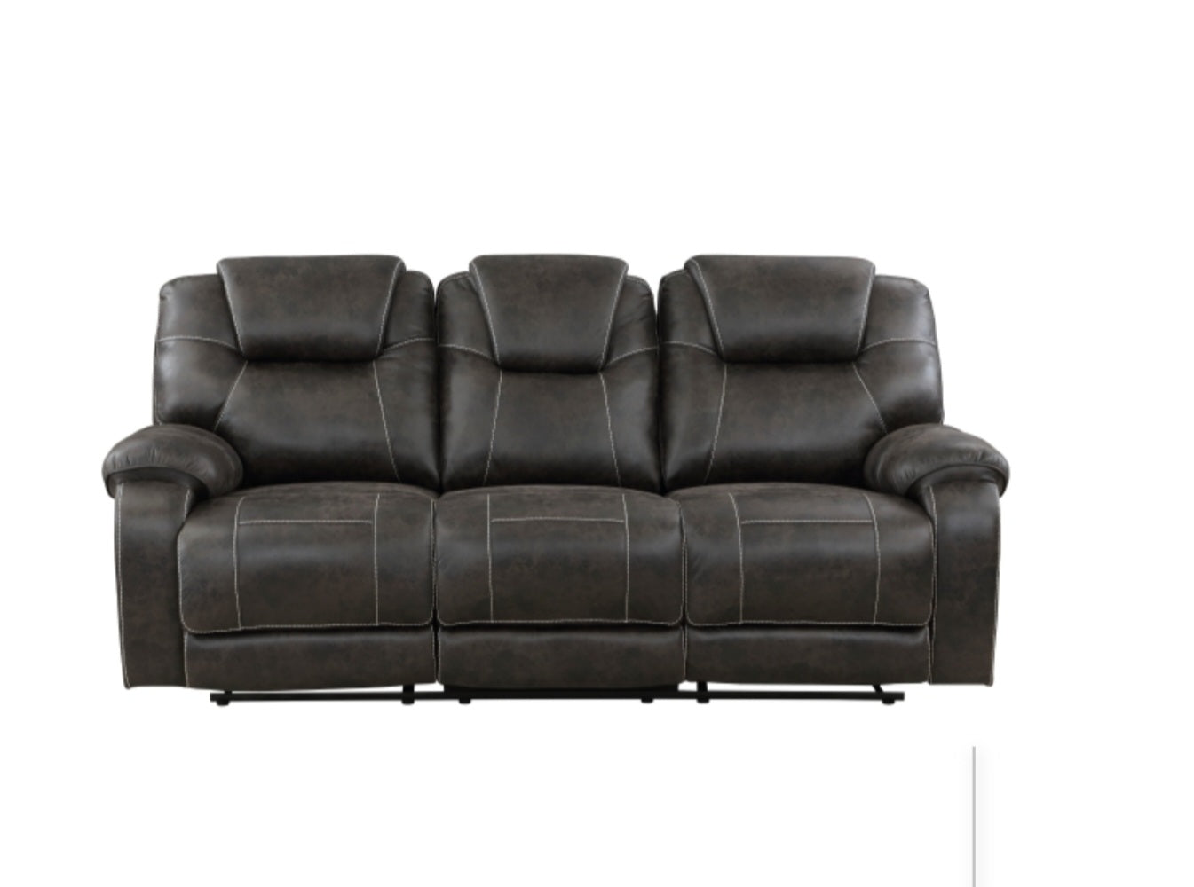 Gainesville Chocolate Microfiber Reclining Sofa and Loveseat 8560