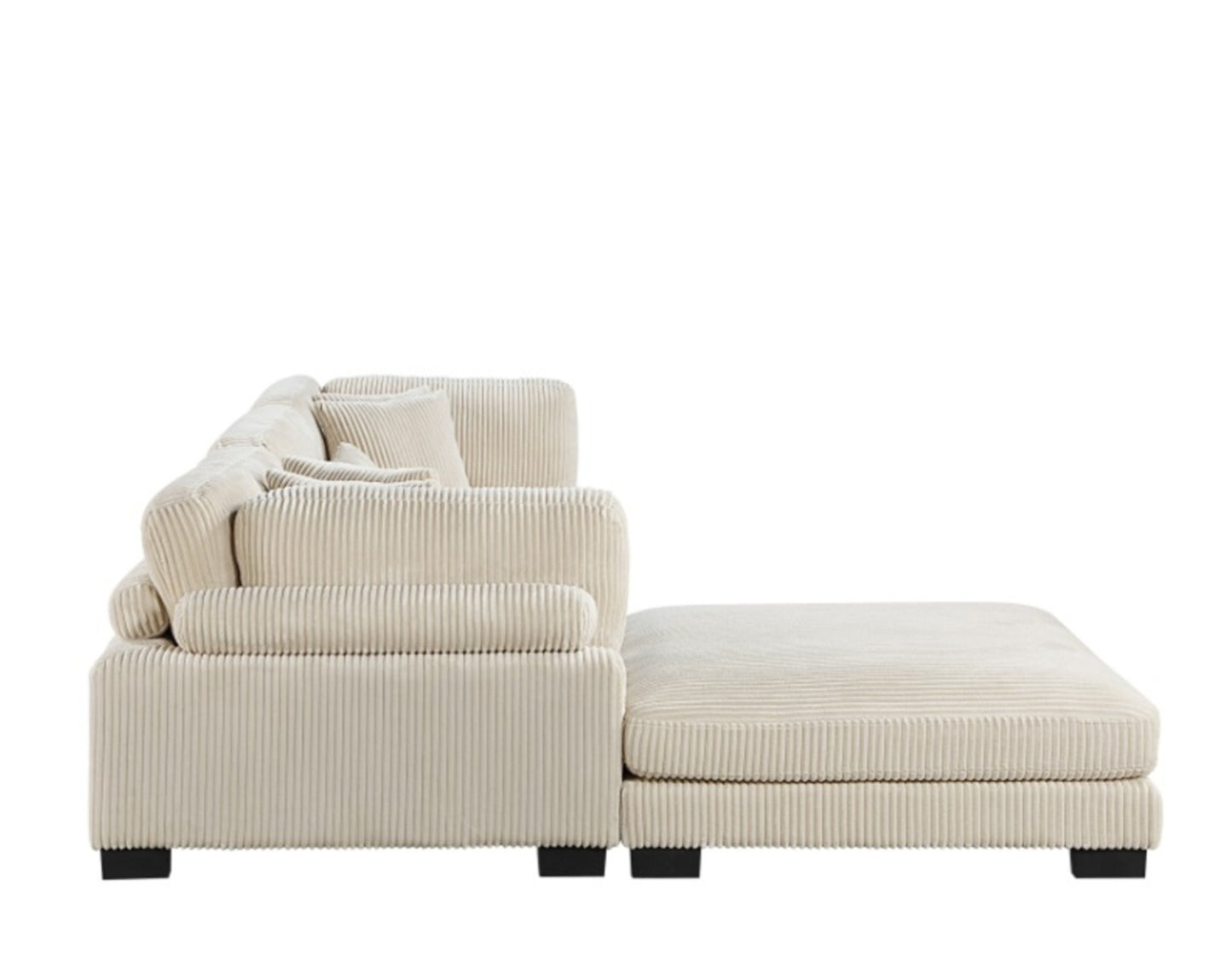 Traverse Beige 4pc Modular Sectional 8555