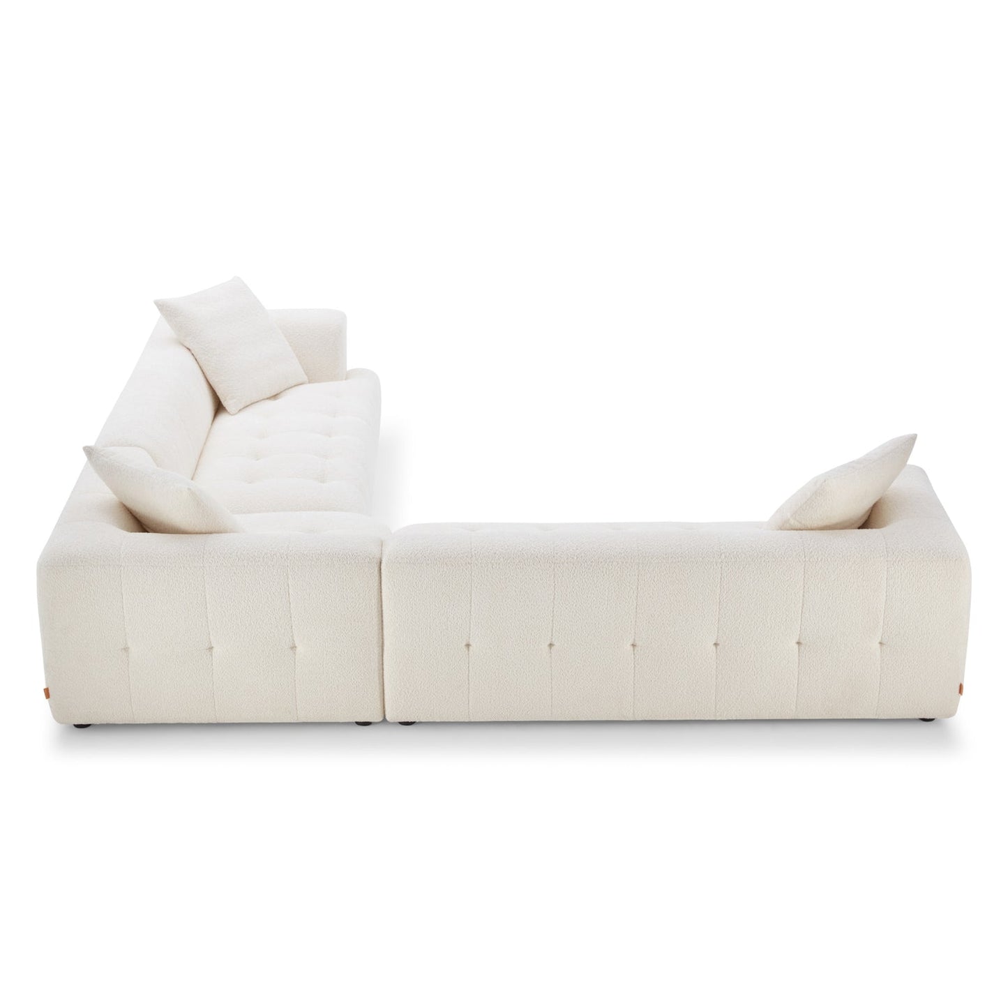 Wodo  Ivory Boucle Corner Sectional