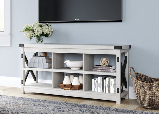 Bayflynn White/Black 58" TV Stand W288-58