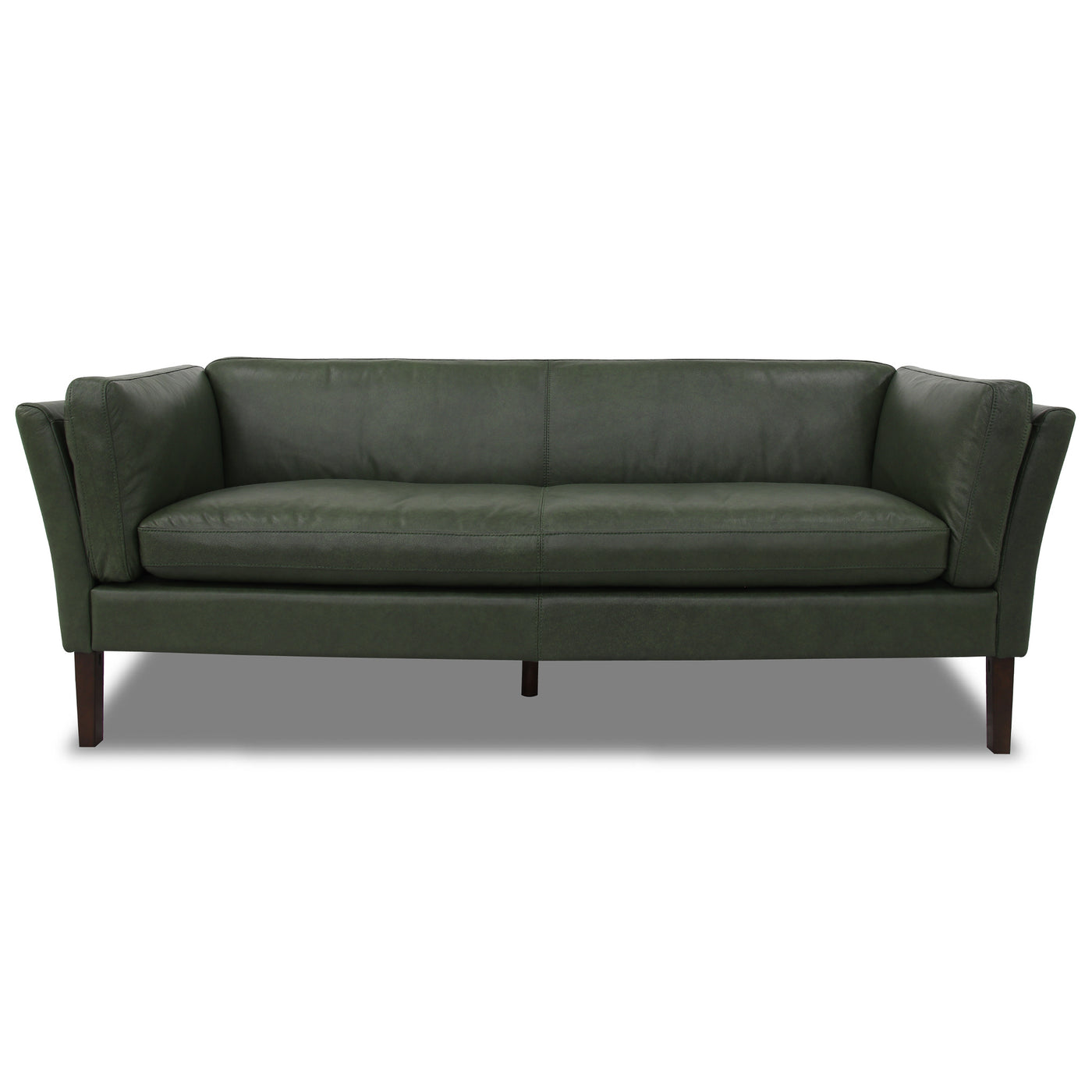 York Green Genuine Leather Sofa