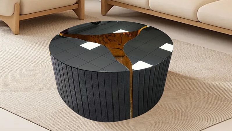 A612 Black Coffee Table