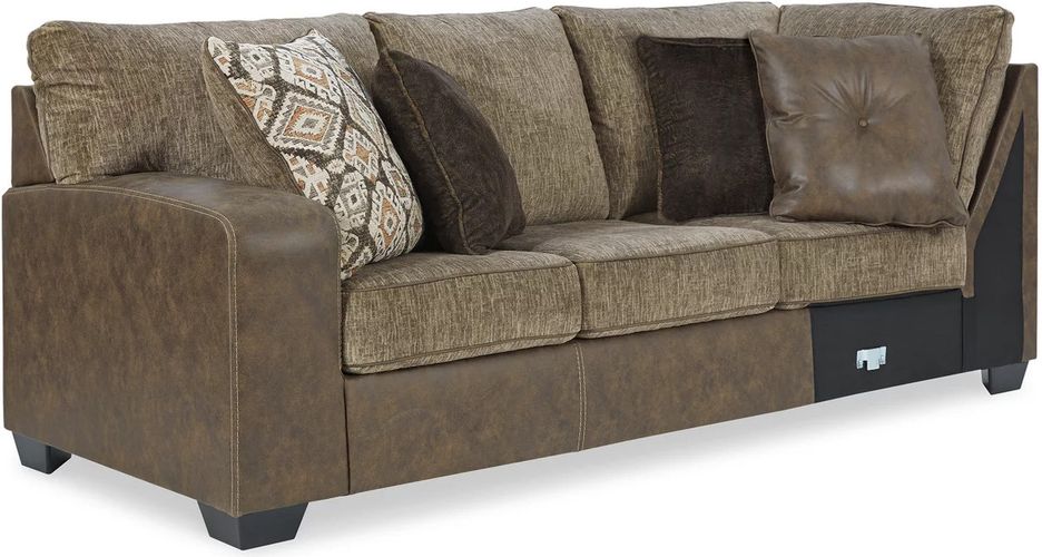 Abalone Chocolate Sectional Sofa RAF 91302