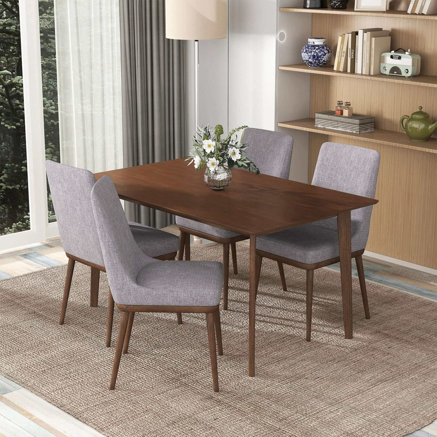 Carlos Solid Wood Dining Table 63