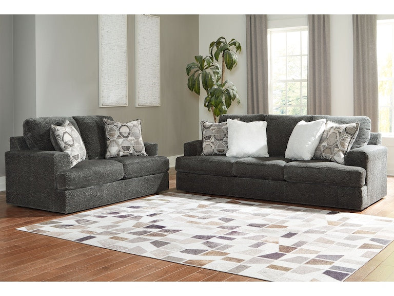 Karinne Smoke Sofa and Loveseat 31402