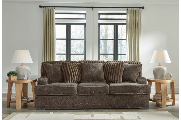 Aylesworth Chocolate Sofa and Loveseat 53702