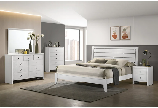 Evan White Panel Bedroom Set B4710