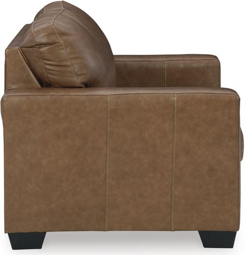 Bolsena Caramel GENUINE LEATHER Sofa and Loveseat 55603