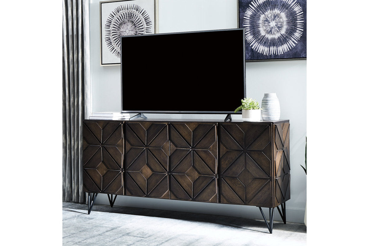 Chasinfield Dark Brown 72" TV Stand