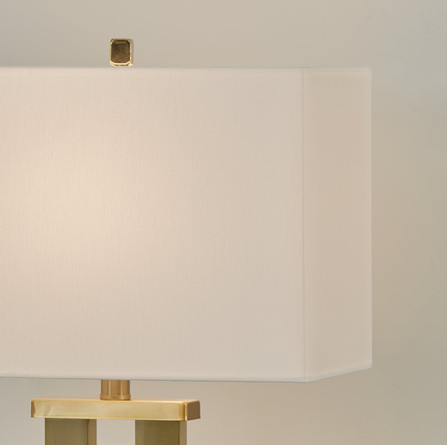 Coopermen Gold Finish/White Table Lamp L204534